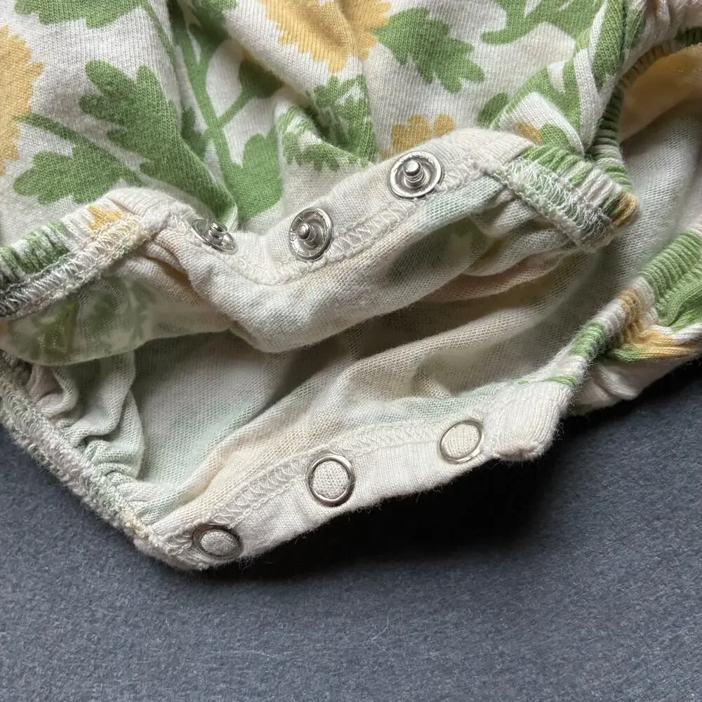 Winter Water Factory Organic Cotton Floral Romper